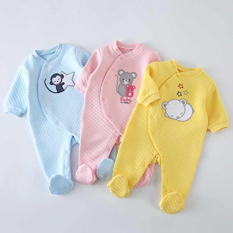 Baby Clothing Dividers - Bawełniane pajacyki niemowlęce z długim rękawem,
