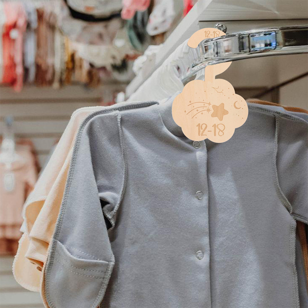 Baby Clothing Dividers - 14 szt. Drewniane przegródki do ubranek
