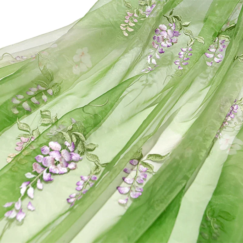 Baby Clothing In Summer - Wisteria tkanina haftowana DIY Hanfu starożytny