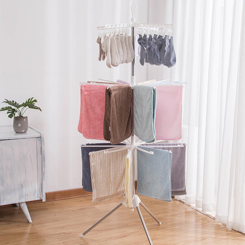 3-poziomowy składany stojak do – Baby Clothing Hangers recenzja i cena