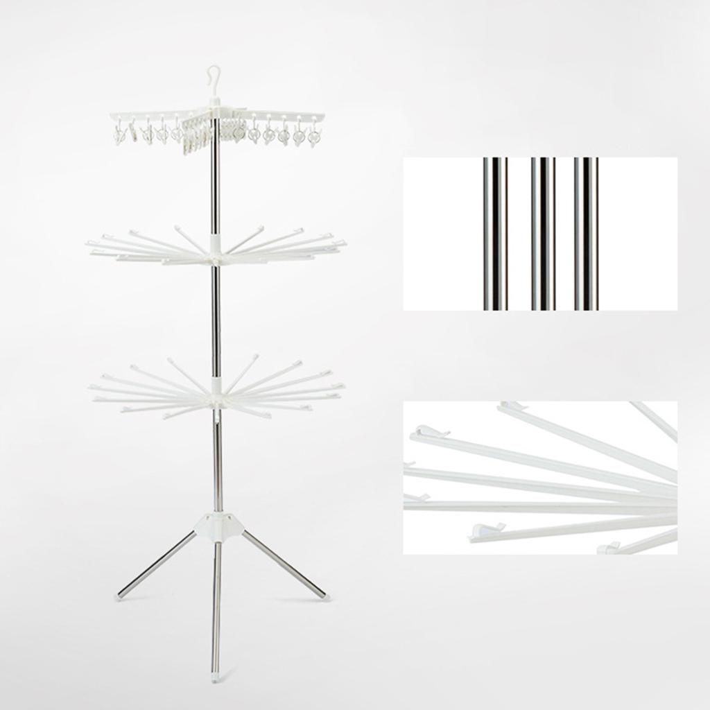 3-poziomowy składany stojak do – Baby Clothing Hangers recenzja i cena