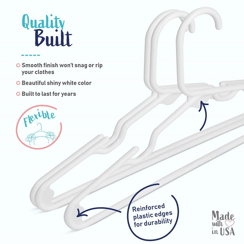 Zestaw 20 sztuk - Plastikowe w – Baby Clothing Hangers recenzja i cena