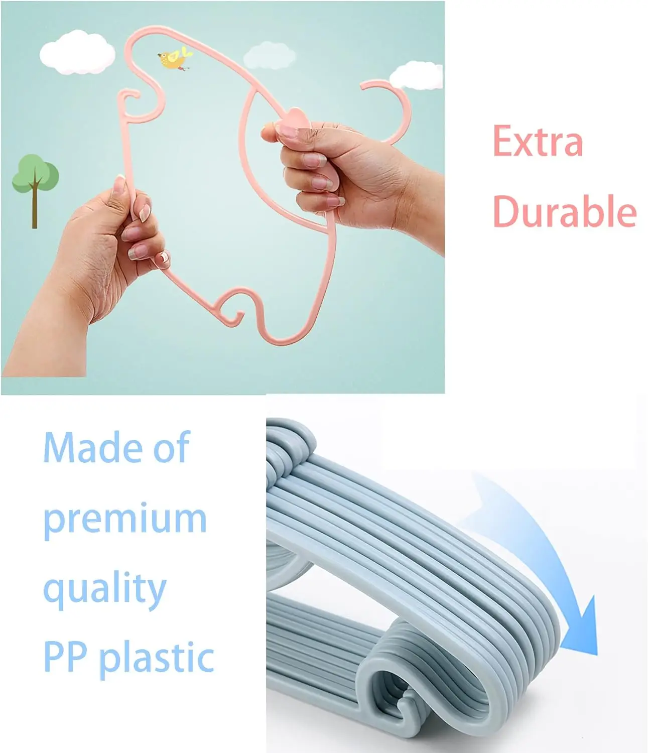 Stojaki na ubranka dla niemowl – Baby Clothing Hangers recenzja i cena